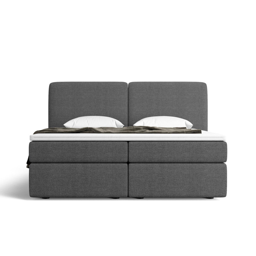 Lit boxspring Lumeo - Rangement et confort intégré