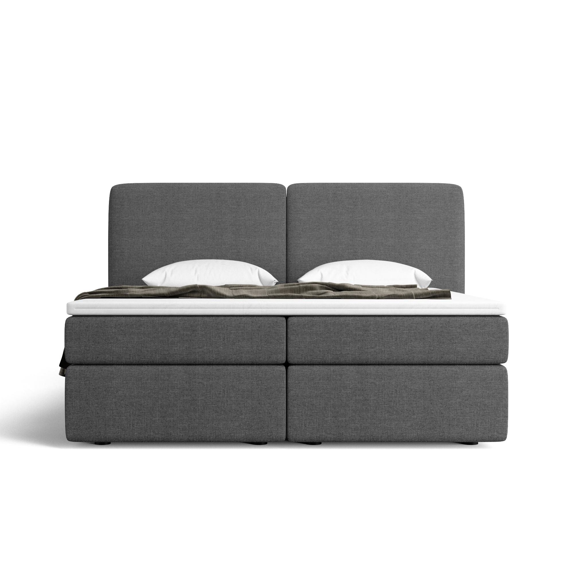 Lit boxspring Lumeo - Rangement et confort intégré