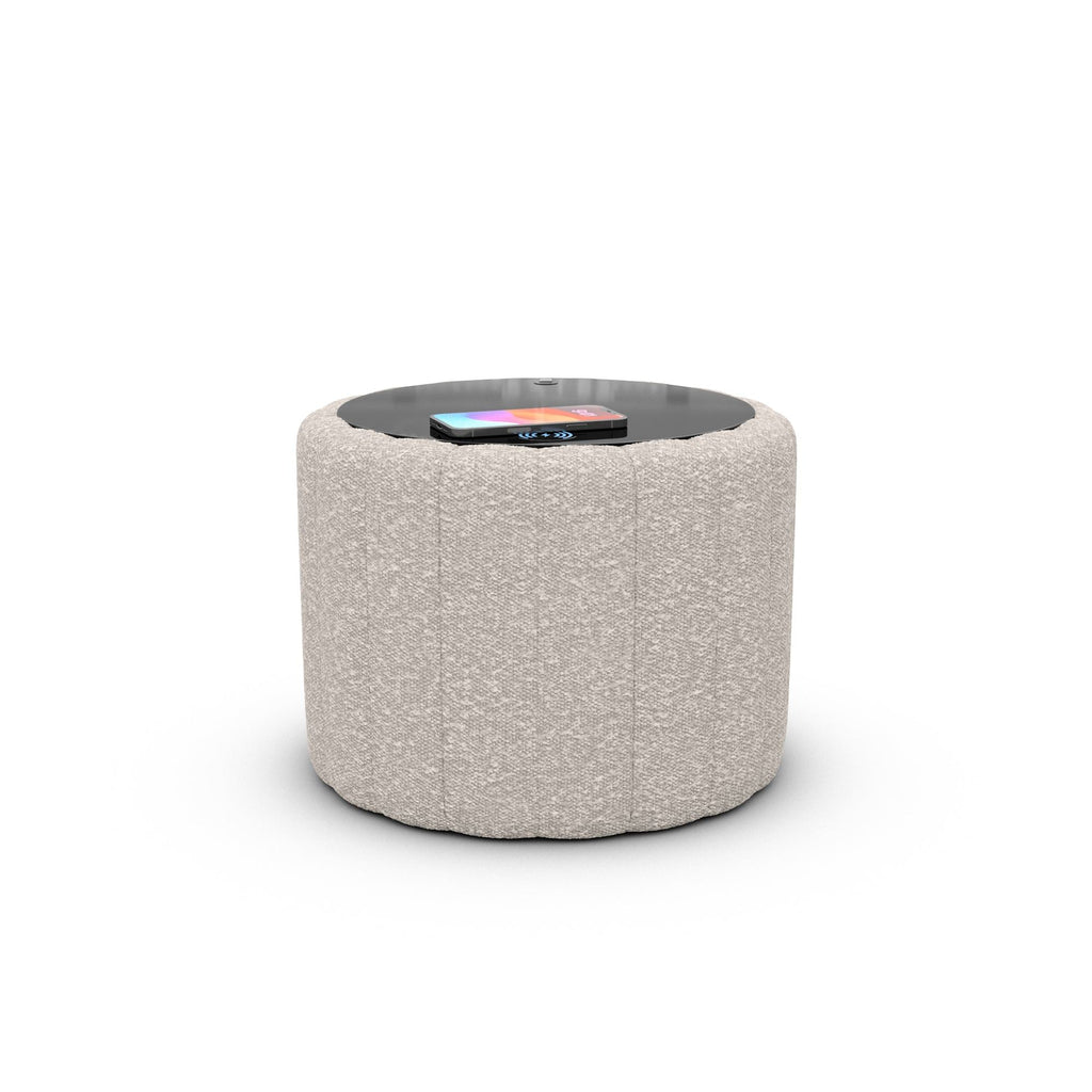 Table d'appoint Cloud - Chargeur sans fil et ports USB