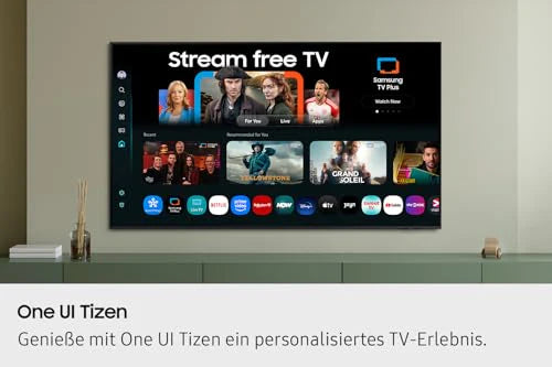 Samsung Crystal UHD 4K U7099F 43 Zoll (108 cm) LED Fernseher, Crystal Prozessor 4K, MetalStream Design, SmartThings, Knox Security, Gaming Hub, AI Upscaling, Kostenlose Inhalte, Smart AI TV