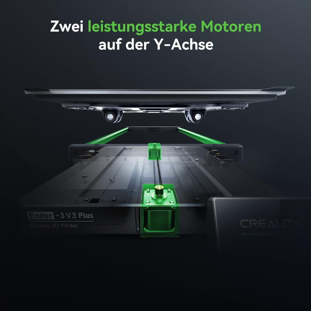 Creality K2 Plus Combo 3D-Drucker, 16-Farben Multimaterial-Druck, 350³mm XXL-Bauraum, Servo-Direktantrieb, Dual-KI-Kameras, Ultra-Leise