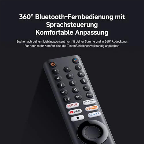XIAOMI A Pro, 55" (140 cm), 4K UHD QLED, Smart TV, Google TV, Triple Tuner DVB-C/S/S2/T/T2, HDR10+, Game Boost 120Hz, MEMC, Sprachsteuerung mit, 2+8GB, Kompatibel mit Apple Airplay & Google Cast