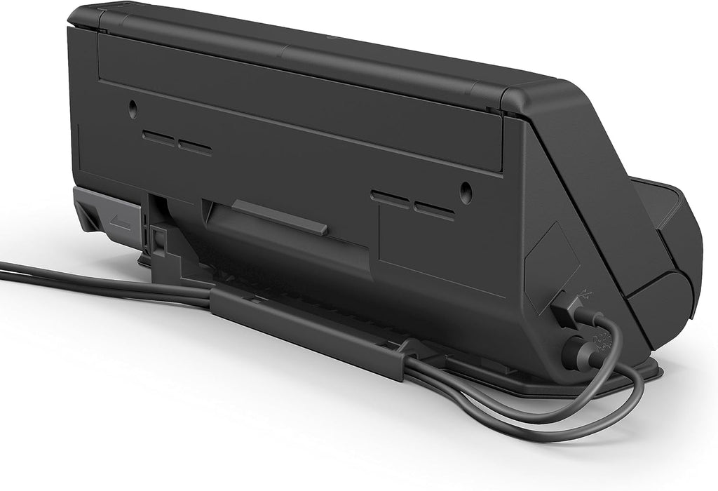 Epson Wi-Fi Scanner ES-C320W, kompakter A4 Business Scanner mit geringem Stromverbrauch, Duplex-Einzugscanner mit vielseitiger Medienverarbeitung, schwarz