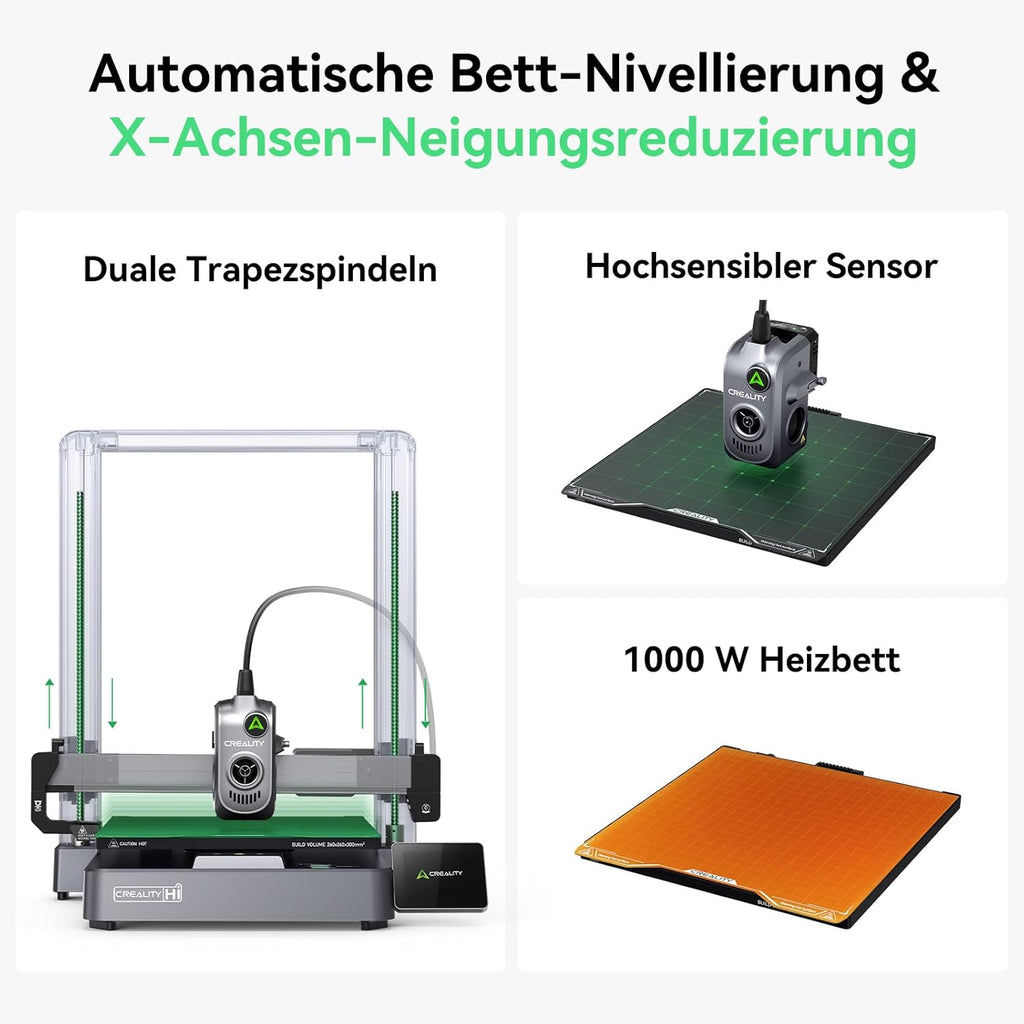 Creality K2 Plus Combo 3D-Drucker, 16-Farben Multimaterial-Druck, 350³mm XXL-Bauraum, Servo-Direktantrieb, Dual-KI-Kameras, Ultra-Leise