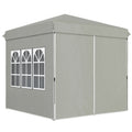 Outsunny Faltpavillon 2,5×2,5 m mit UV-Schutz & Seitenteilen
