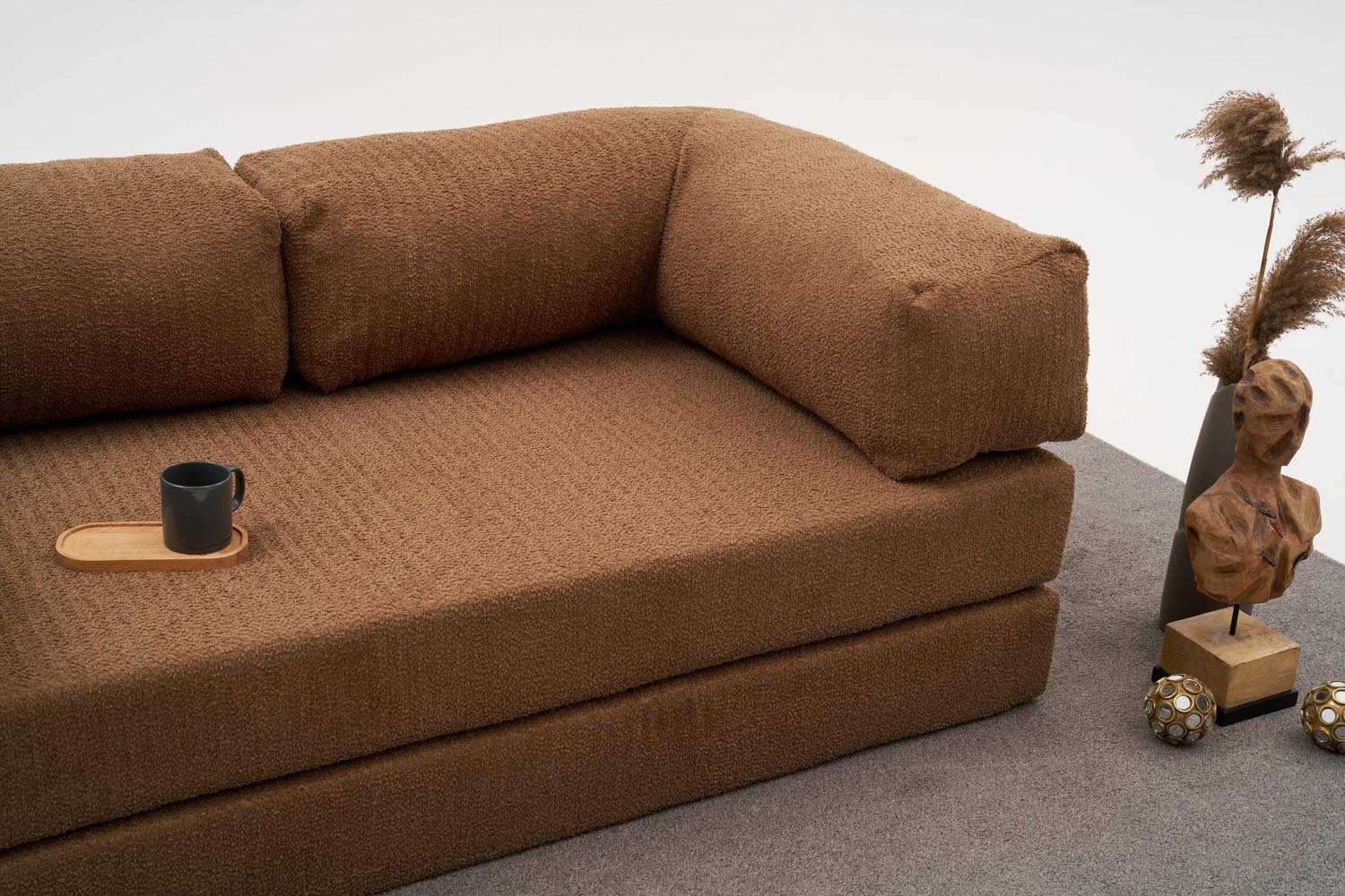 Comfort 3er Sofa - Braun