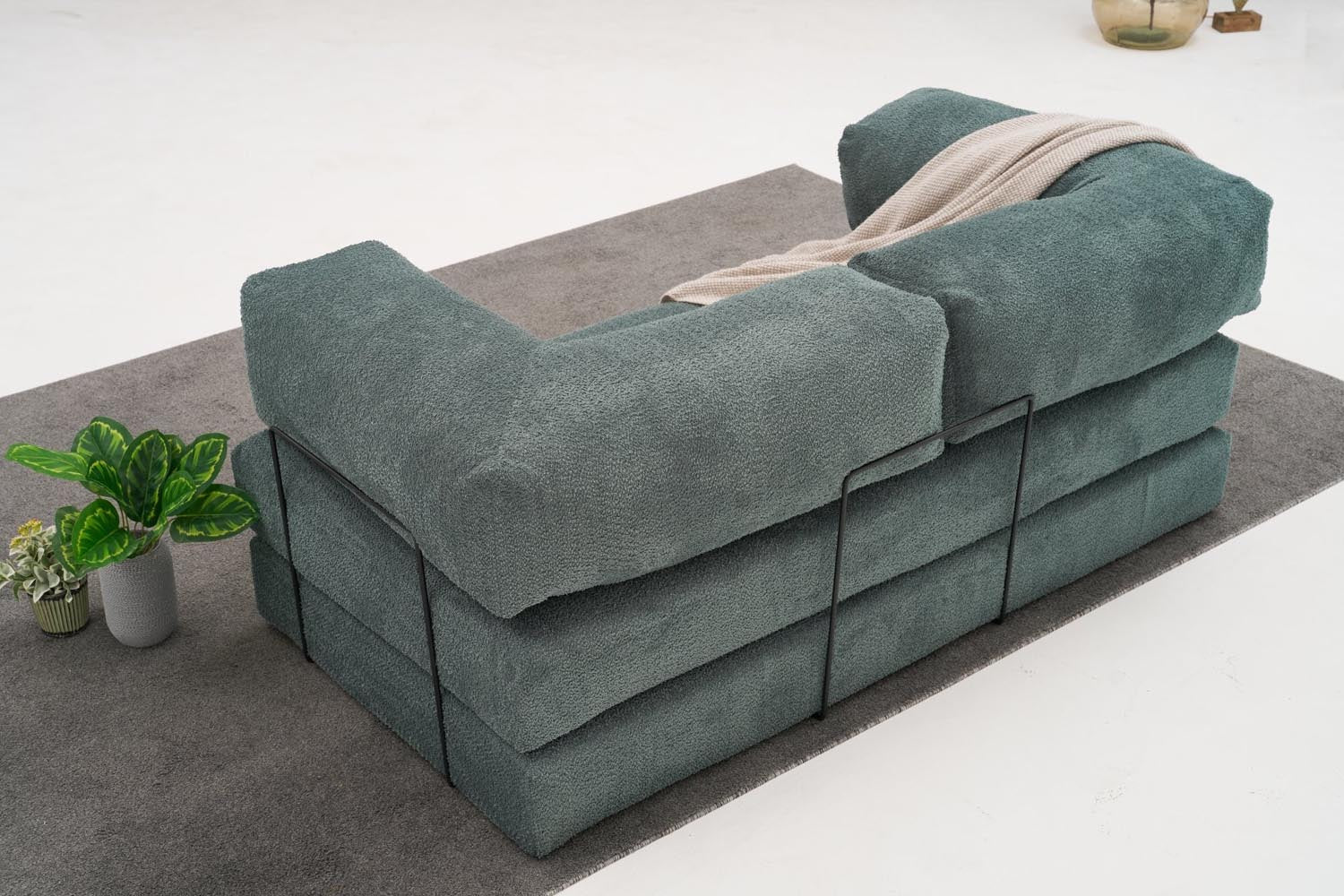 Comfort 3er Sofa - Grün