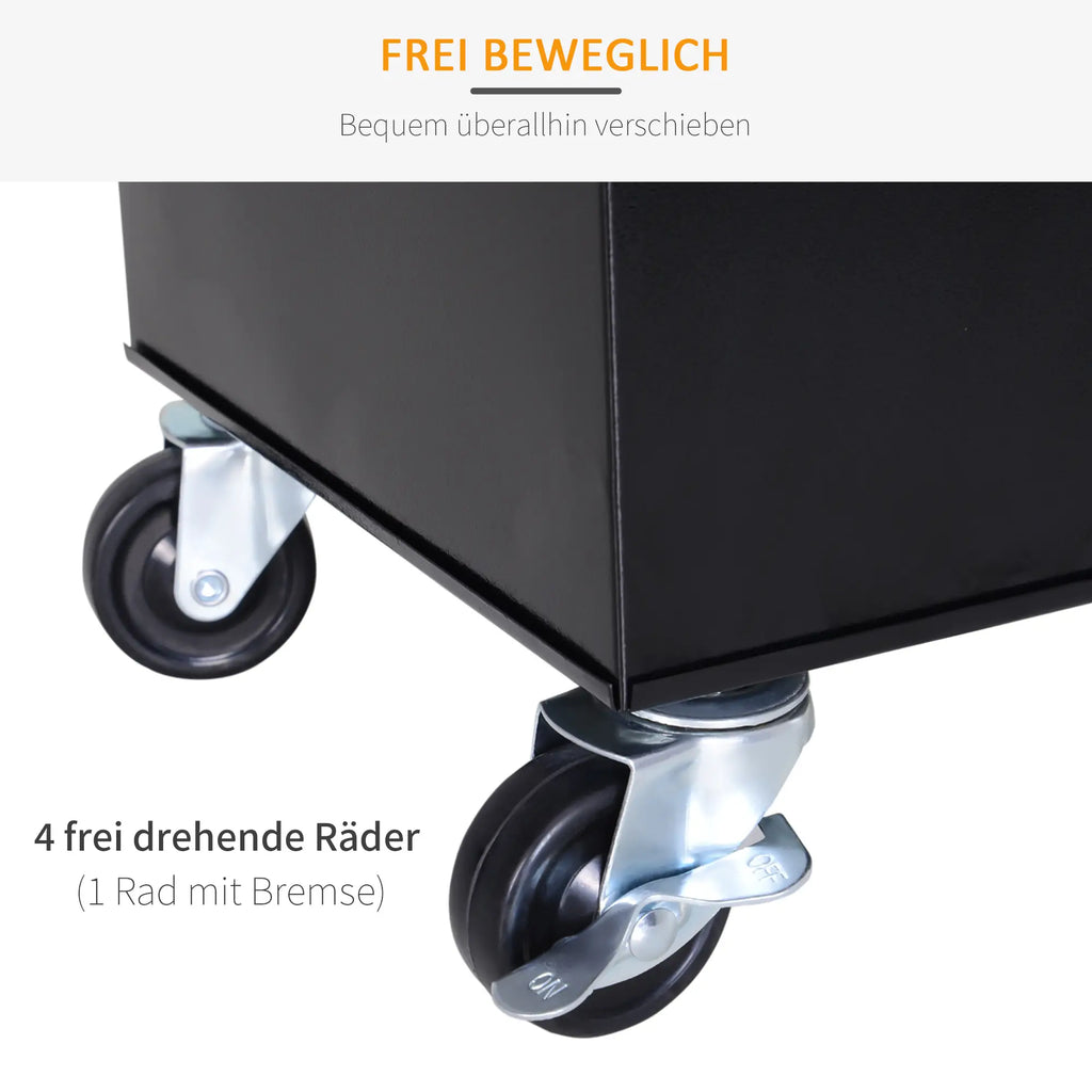 Durhand Werkstattwagen Werkzeugschrank rollbar viel Stauraum