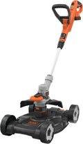 BLACK+DECKER 3-in-1 Multi-Trimmer-Set Rasentrimmer mit Akku Rasenkantenschneider (18V 2,0Ah Rasentrimmer mit Rasenmäheraufsatz, speziell für kleinste Rasenflächen und schwieriges Gelände) STC1820CM
