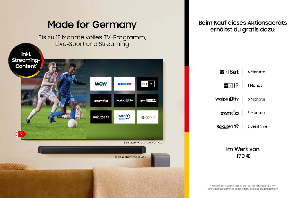 Samsung Crystal UHD U8079F 4K 43 Zoll (108 cm) LED Fernseher, Crystal Prozessor 4K, MetalStream Design, SmartThings, AI Upscaling, Gaming Hub, Knox Security, Kostenlose Inhalte, Smart TV
