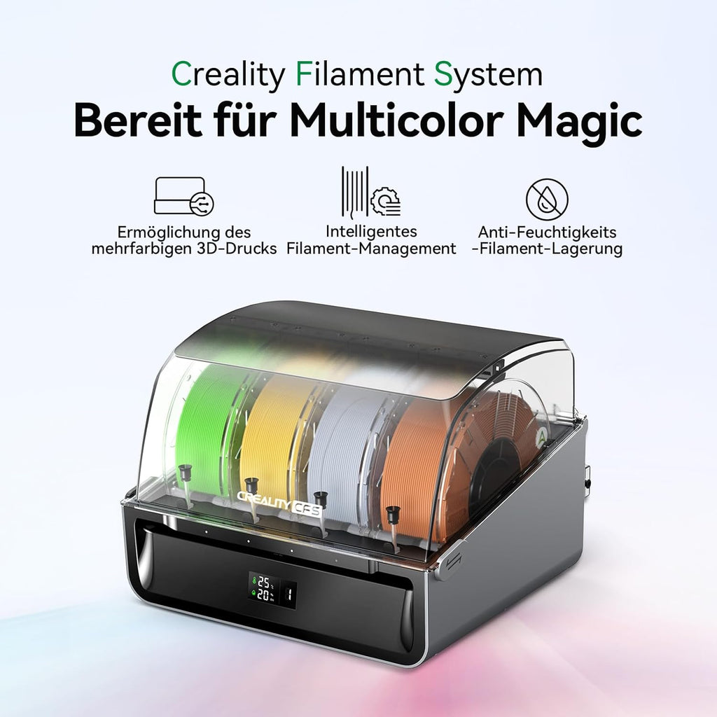 Creality K2 Plus Combo 3D-Drucker, 16-Farben Multimaterial-Druck, 350³mm XXL-Bauraum, Servo-Direktantrieb, Dual-KI-Kameras, Ultra-Leise