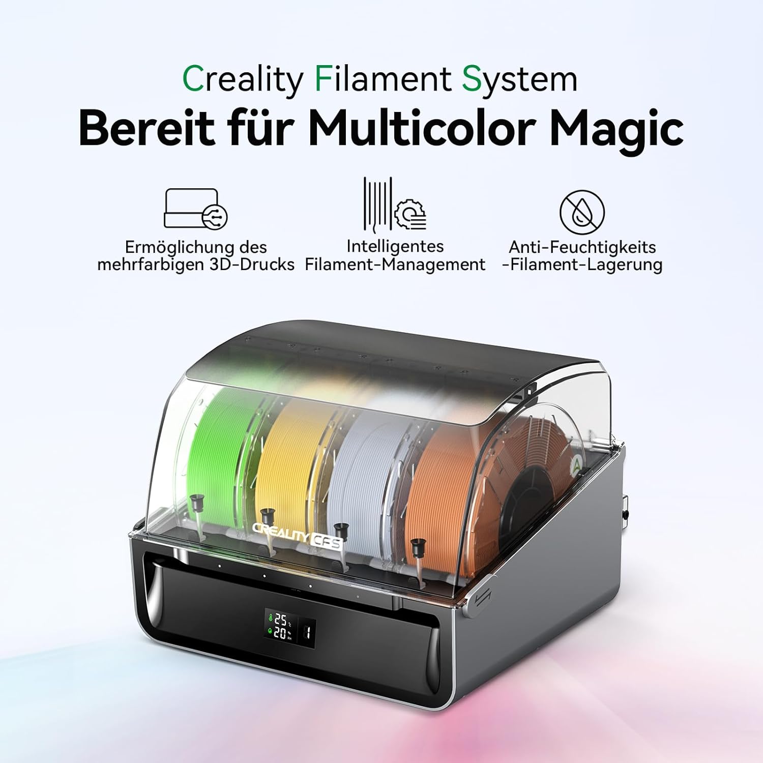 Creality K2 Plus Combo 3D-Drucker, 16-Farben Multimaterial-Druck, 350³mm XXL-Bauraum, Servo-Direktantrieb, Dual-KI-Kameras, Ultra-Leise