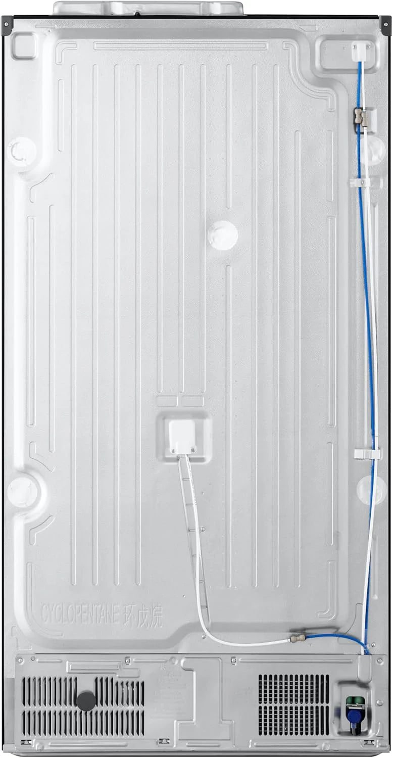 LG GSGV81PYLL Side by Side Kühlschrank, Klasse E, 635 L, Instaview, Kühlschrank mit Gefrierfach, Eis-, Crushed Ice- Wasserspender, Total NoFrost, Smart Inverter Kompressor, Wi-Fi
