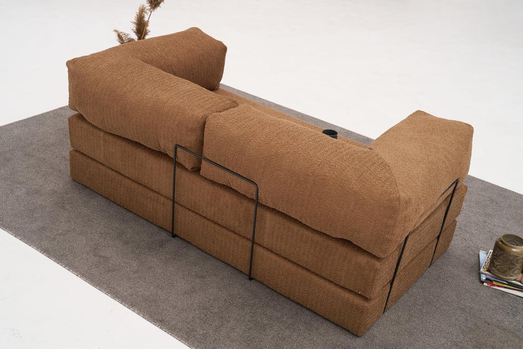 Comfort 3er Sofa - Braun