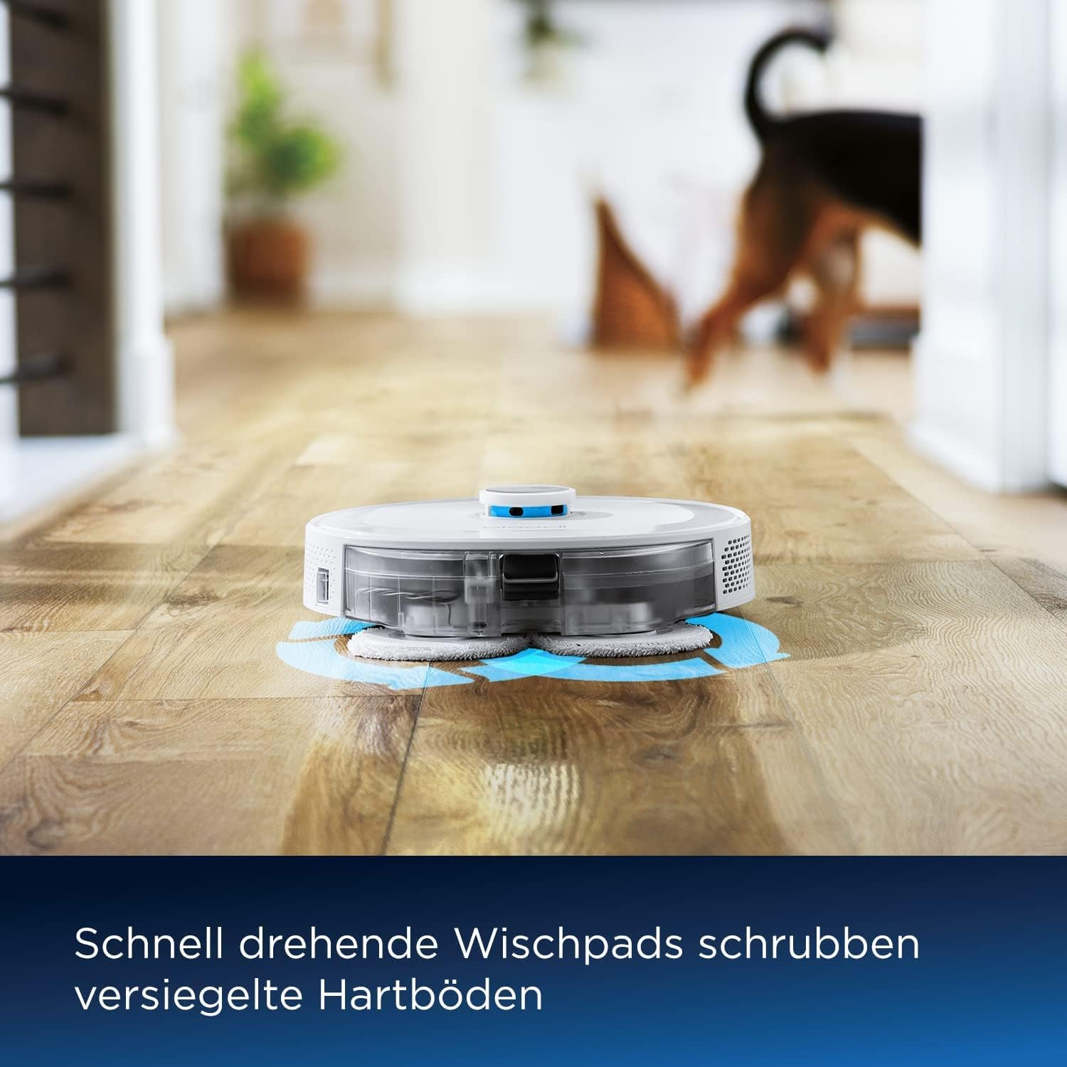 BISSELL SpinWave R5 | Saugroboter mit Wischmopp | LIDAR-Navigation | Teppichbden und Teppiche Erkennung | Leistungsstarkes Saugen bis 2000pa | Kabelloser Staubsauger | 61 dB | Wei | 3475N
