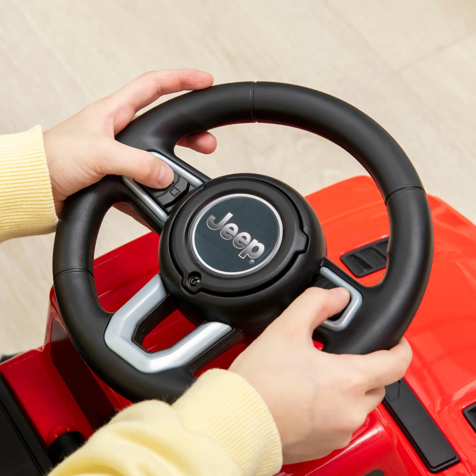 AIYAPLAY Rutschauto Kinderfahrzeug mit Stauraum & Kippschutz Rot