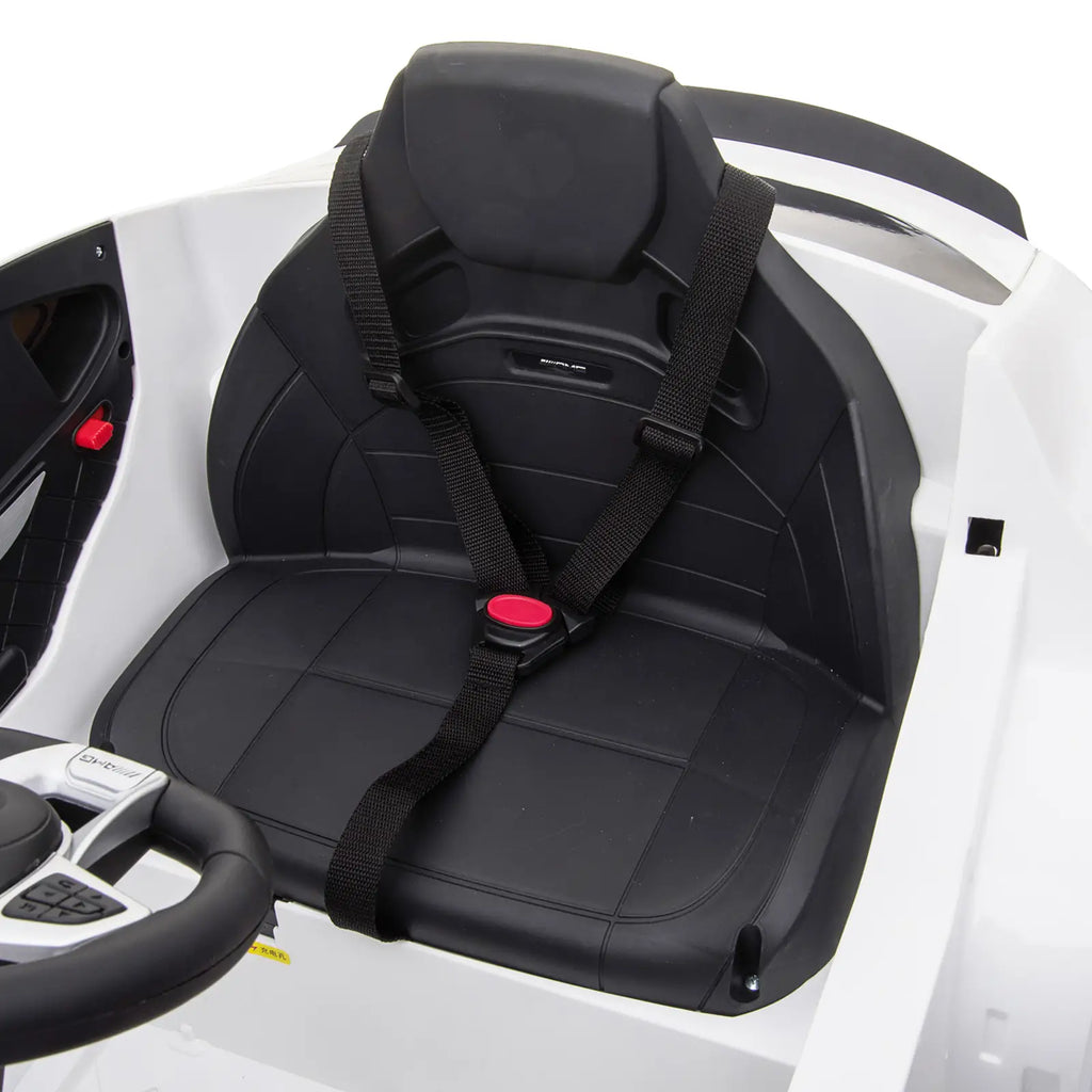 HOMCOM Kinder Elektroauto Mercedes-Benz mit Fernbedienung & Sicherheitsgurt Weiß
