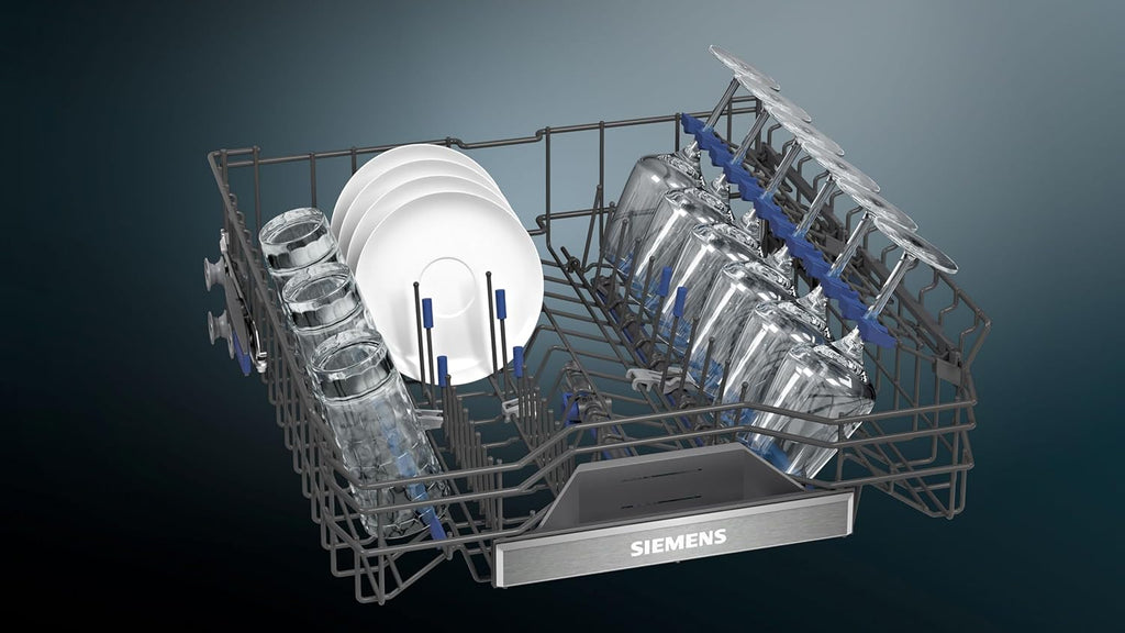 Siemens SN63EX06VE, iQ300 Smarter Geschirrspüler, Vollintegrierte Spülmaschine, 60 cm, Besteckschublade, Extra leise, varioSpeed, Automatische Türöffnung, Dreifach rackMatic, infoLight, intesiveZone