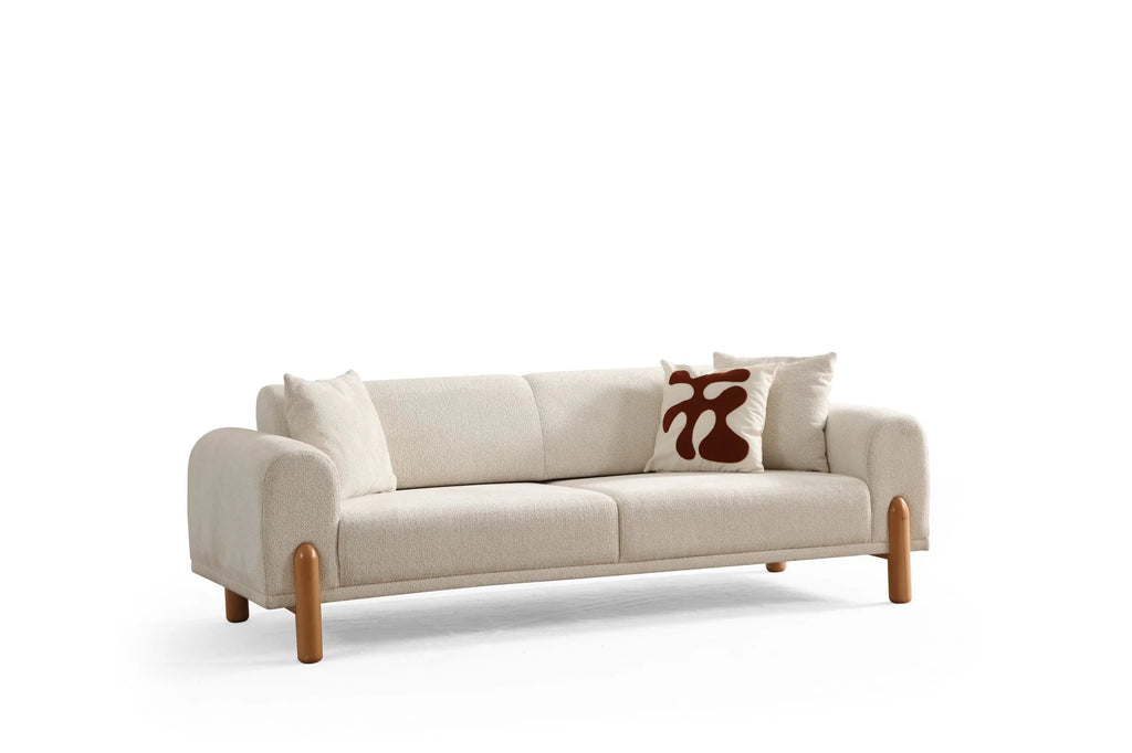 Lyke 3 Sitzer Bettsofa - Sahne