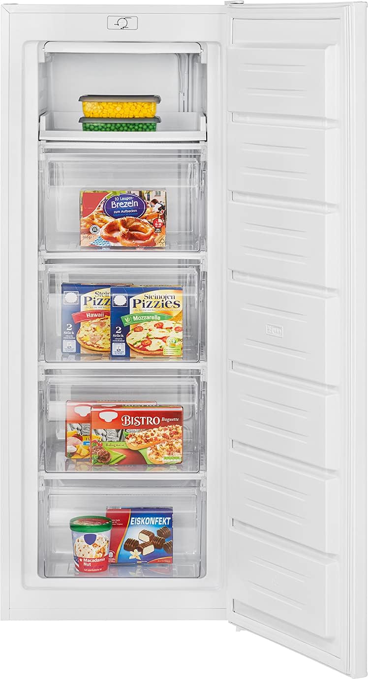 Bomann Gefrierschrank | Tiefkühlschrank | Freezer | Nutzinhalt 168 Liter | wechselbarer Türanschlag | 4 Sterne Gefrierraum | GS 7340 inox