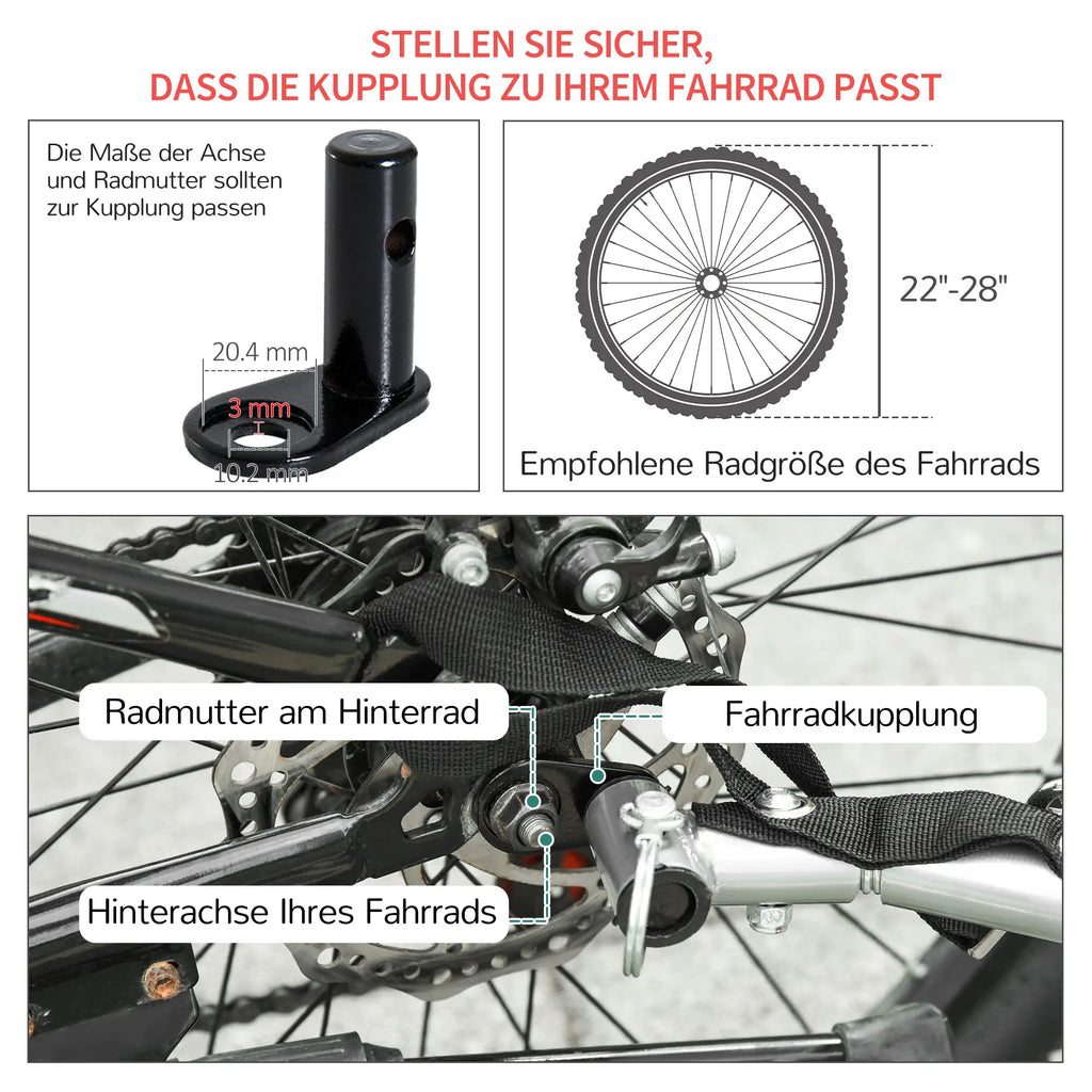 HOMCOM Fahrradanhänger Lastenanhänger faltbar große Transportbox