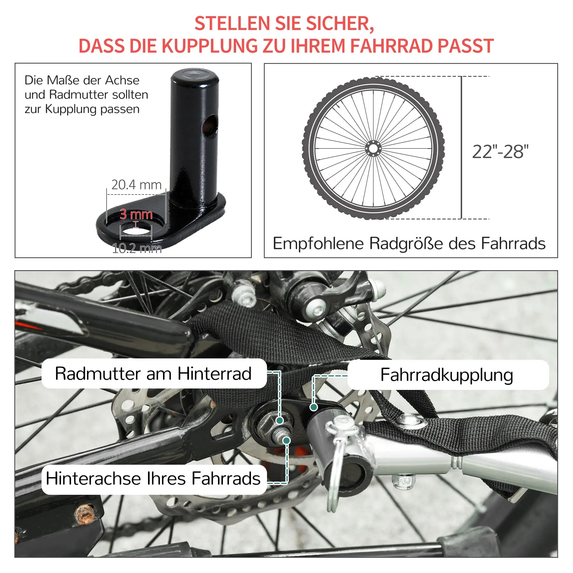 HOMCOM Fahrradanhänger Lastenanhänger faltbar große Transportbox