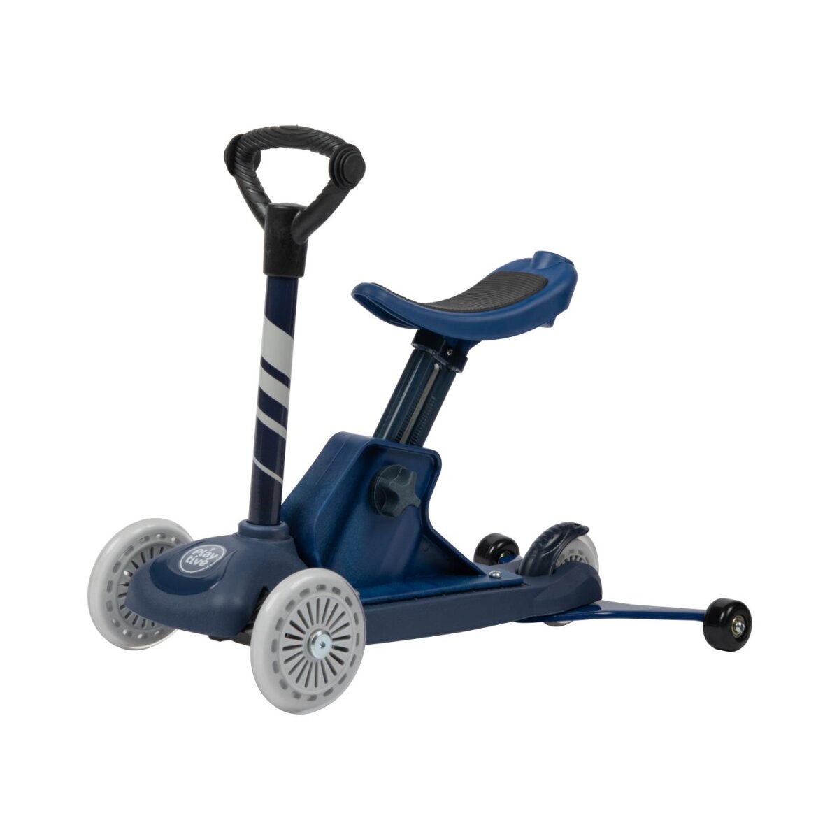 Playtive 4-in-1 Tri-Scooter, mit Stützrädern (Blau) - B-Ware neuwertig