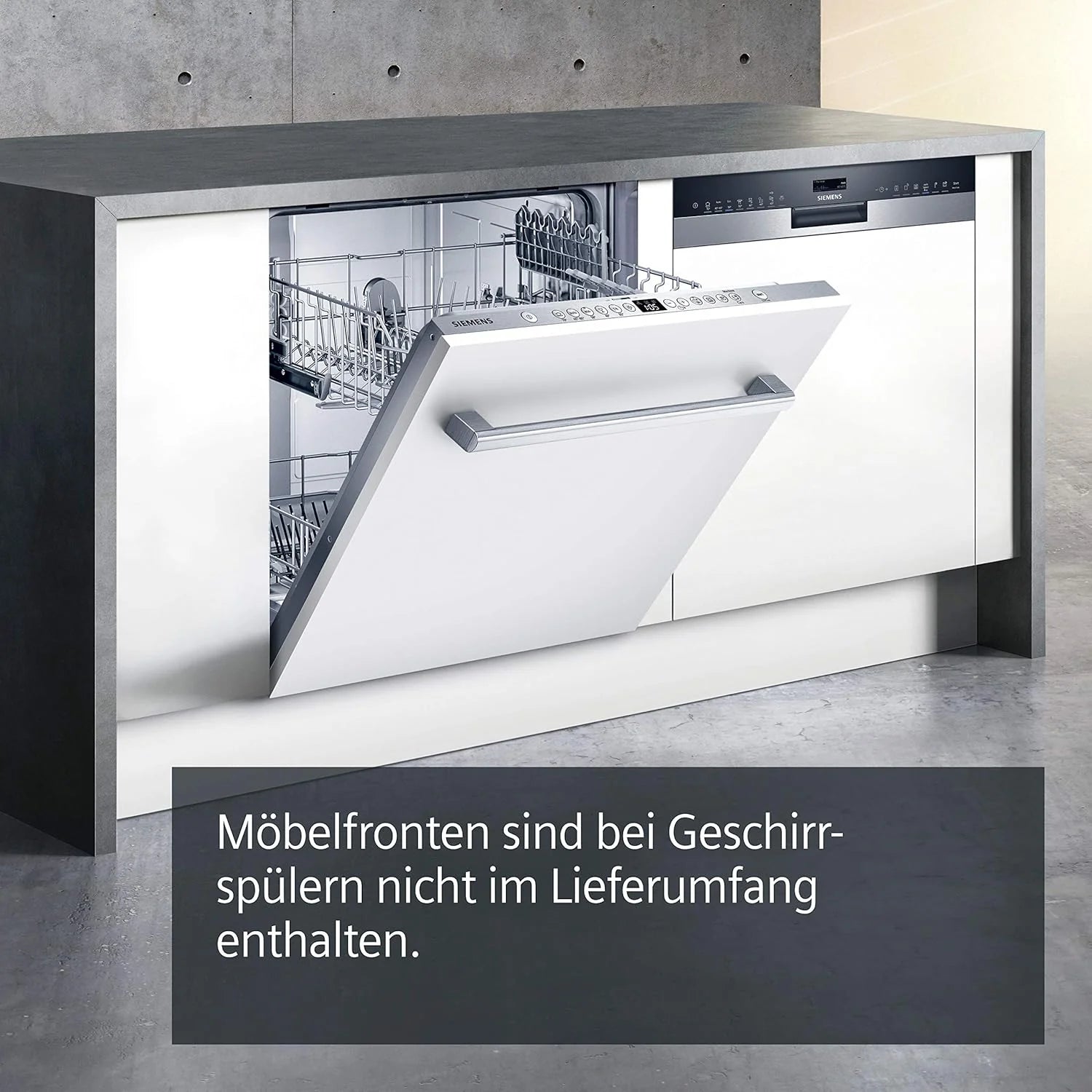 Siemens SN63EX06VE, iQ300 Smarter Geschirrspüler, Vollintegrierte Spülmaschine, 60 cm, Besteckschublade, Extra leise, varioSpeed, Automatische Türöffnung, Dreifach rackMatic, infoLight, intesiveZone