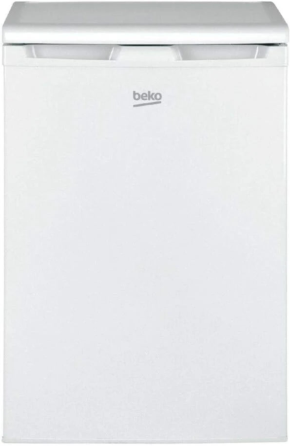 Beko TSE1424N b100 Tischkühlschrank, 128 l Gesamtrauminhalt, wechselbarer Türanschlag, gute Beleuchtung im Gerät, 37 dB, robuste Glasablagen, Weiß