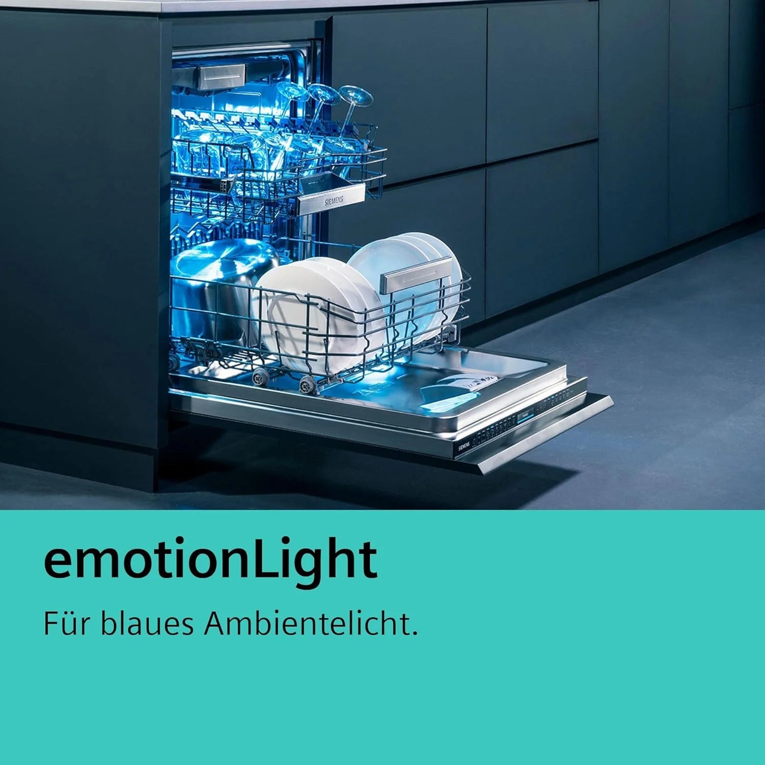 Siemens SN63EX06VE, iQ300 Smarter Geschirrspüler, Vollintegrierte Spülmaschine, 60 cm, Besteckschublade, Extra leise, varioSpeed, Automatische Türöffnung, Dreifach rackMatic, infoLight, intesiveZone