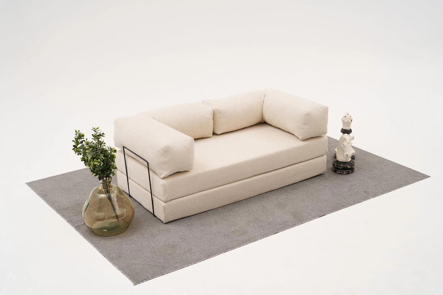 Comfort 3er Sofa - Sahne