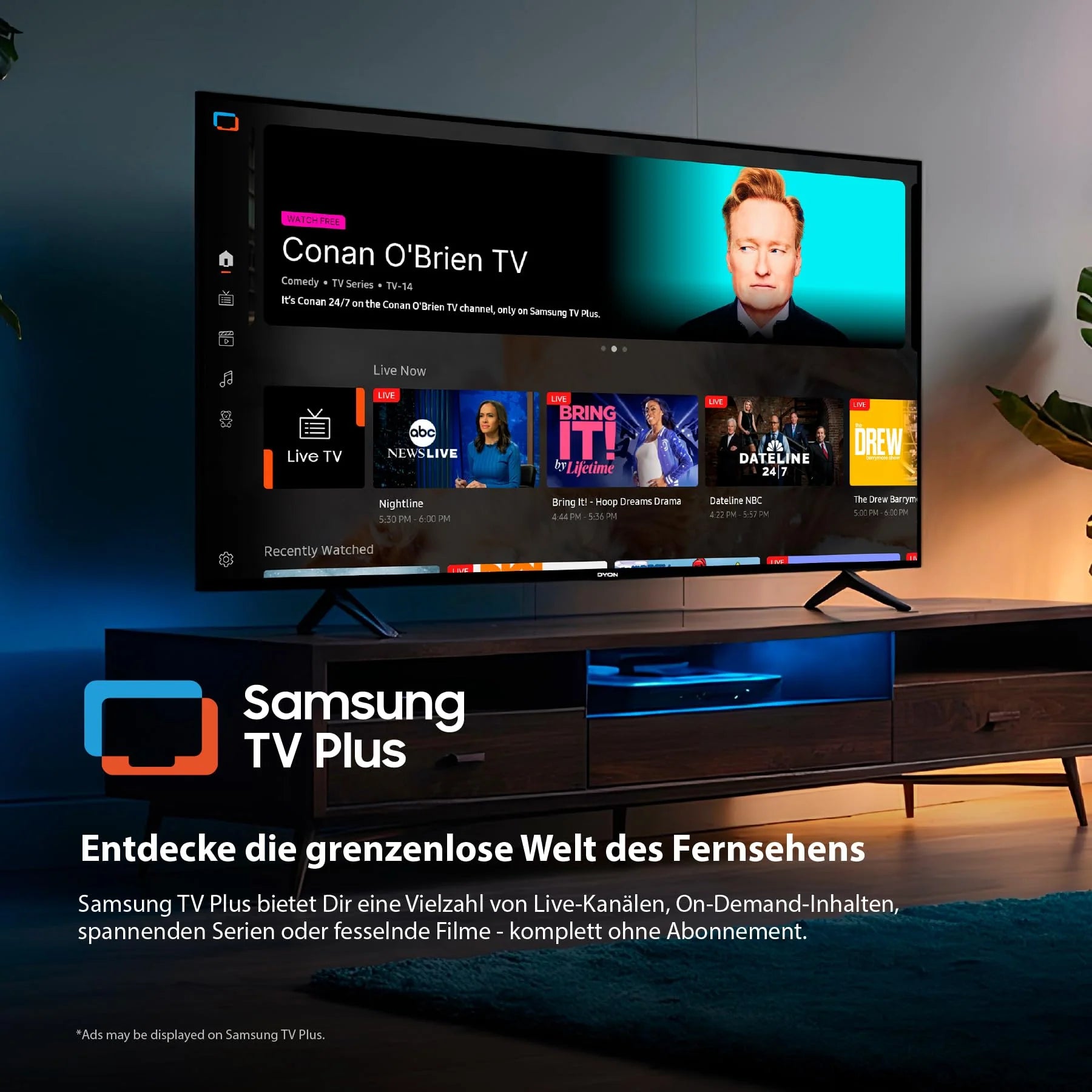 DYON ULTIMAX 40F-TI - 40 Zoll (100 cm) Full-HD Smart TV mit Tizen OS, Triple Tuner (DVB-C/-S2/-T2), Smart & Gaming Hub, Prime Video, Netflix, Disney+ [2025]