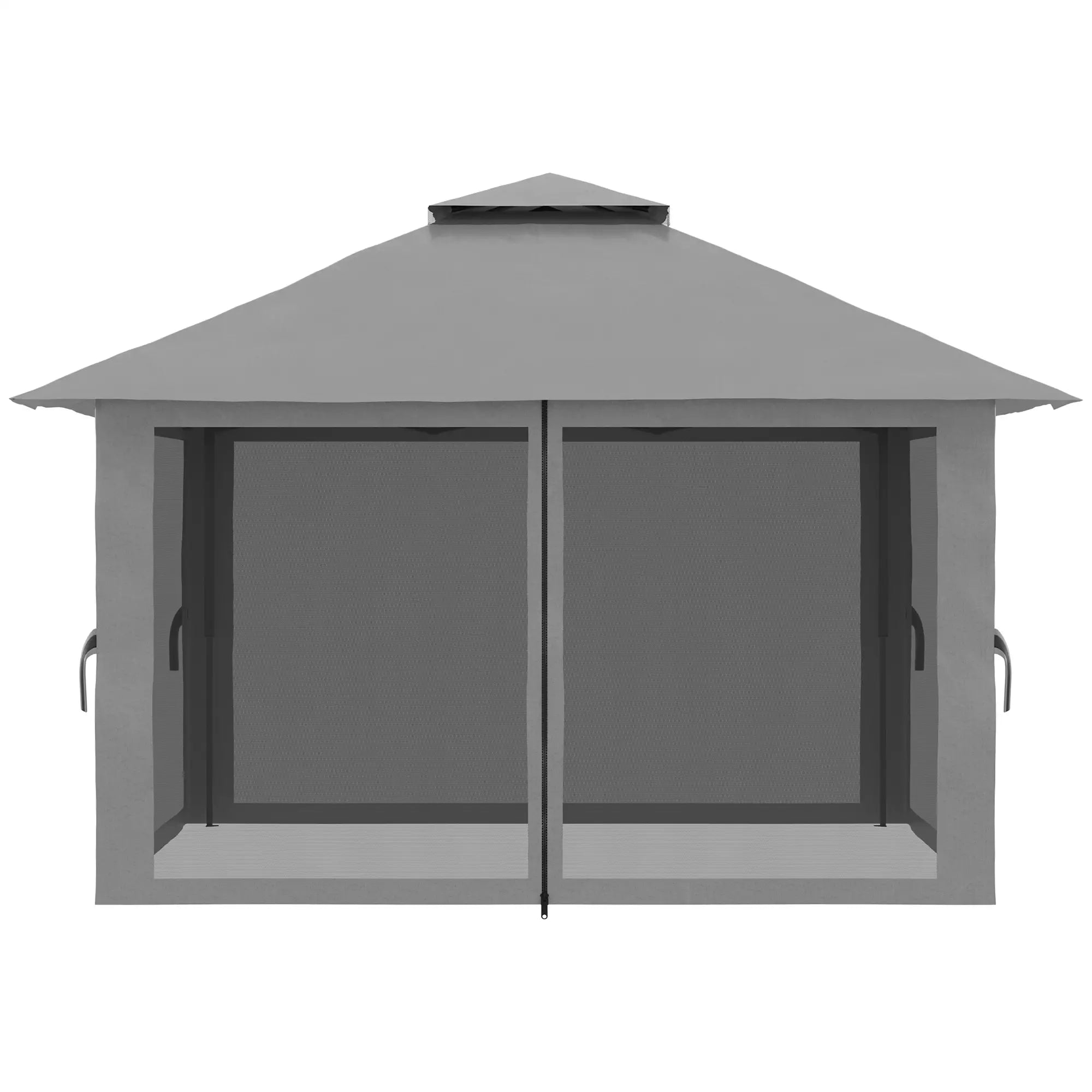 Outsunny Faltpavillon höhenverstellbar UV50+ mit Rollen