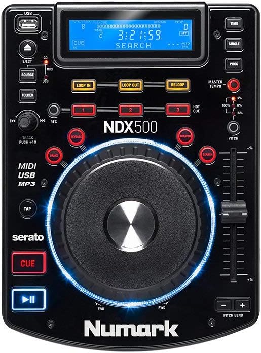Numark Scratch - Zweikanal DJ Scratch Mixer mit Serato DJ Pro, Innofader Crossfader, DVS-Lizenz, 6 Direktzugriffseffektwählern und Performance Pads