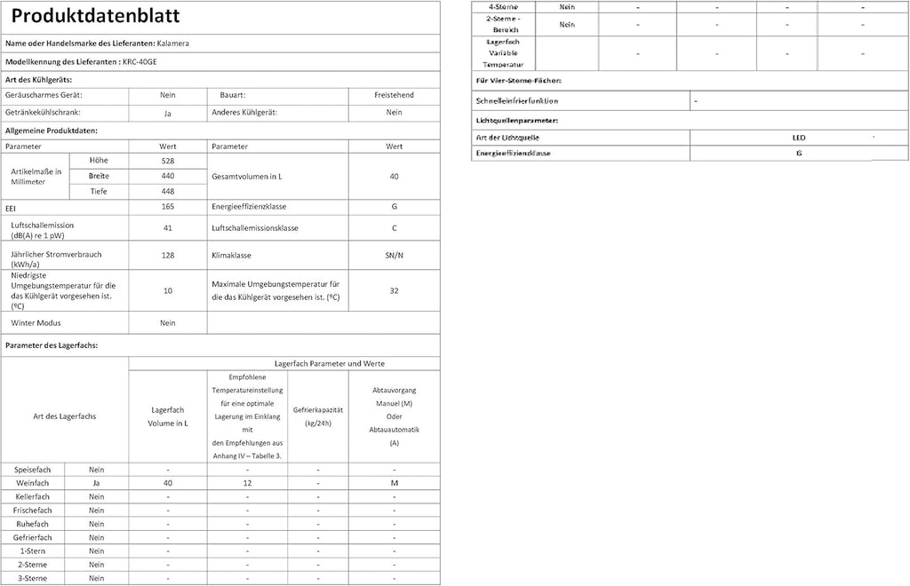 Kalamera Getränkekühlschrank, Bierkühlschrank mit Touch-Bedienfeld, 3-18°C Kühlzone, Flaschenkühlschrank 86 Liter, Blaue LED-Innenbeleuchtung, 41 dB, KRC-86GE
