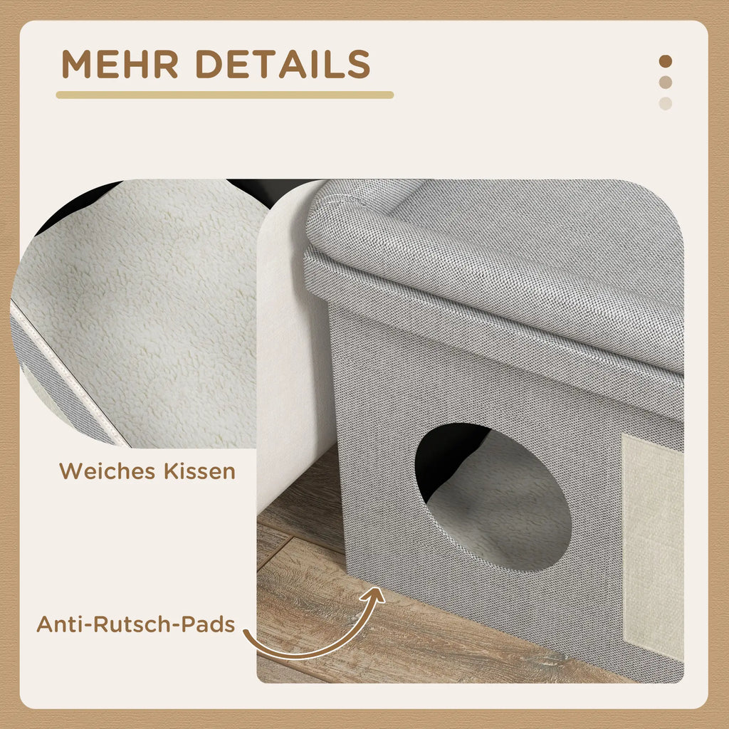 Edelstahl Futternapf Set 2 Näpfe Grau 78x48x49,5 cm