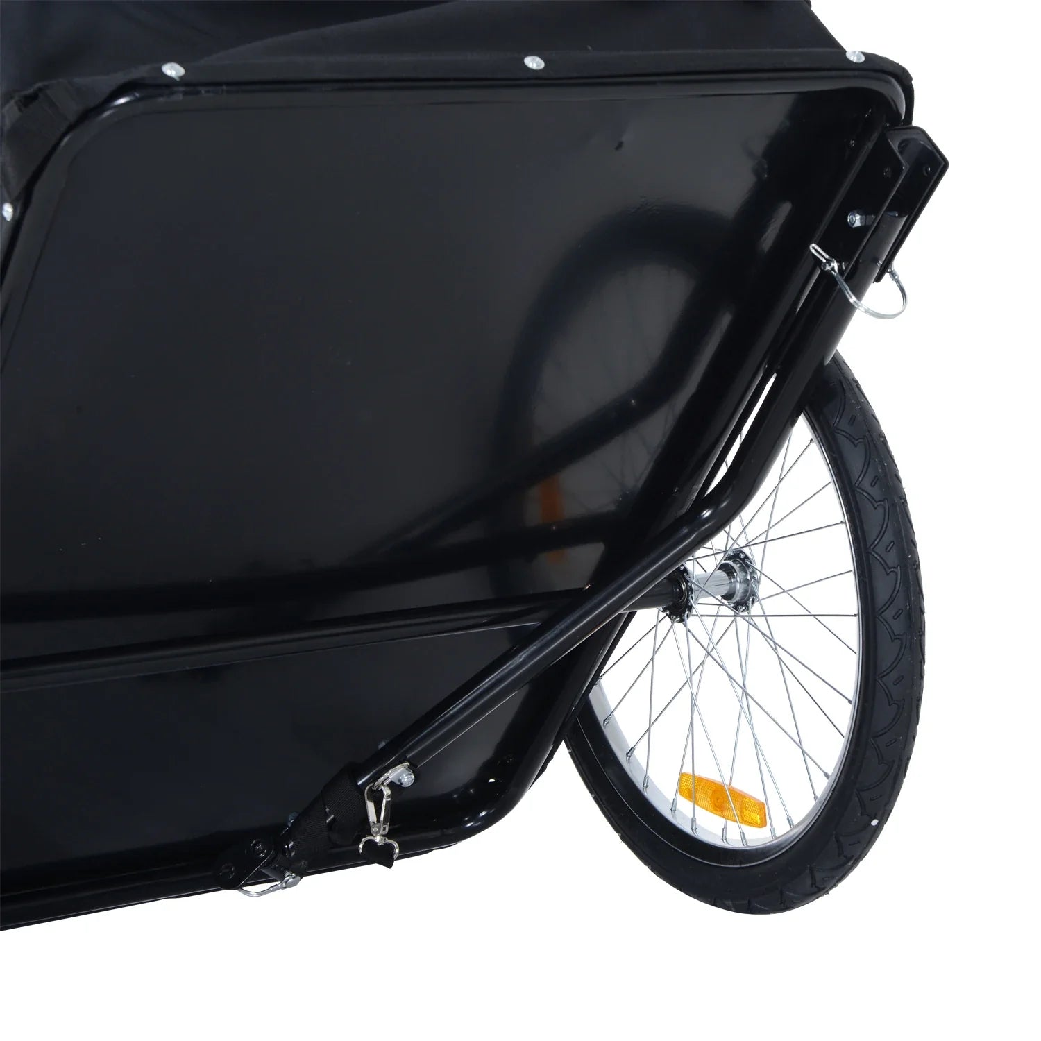 HOMCOM Fahrradanhänger faltbar große Transportbox