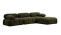 Bubble Green L1 Ecksofa - Grün