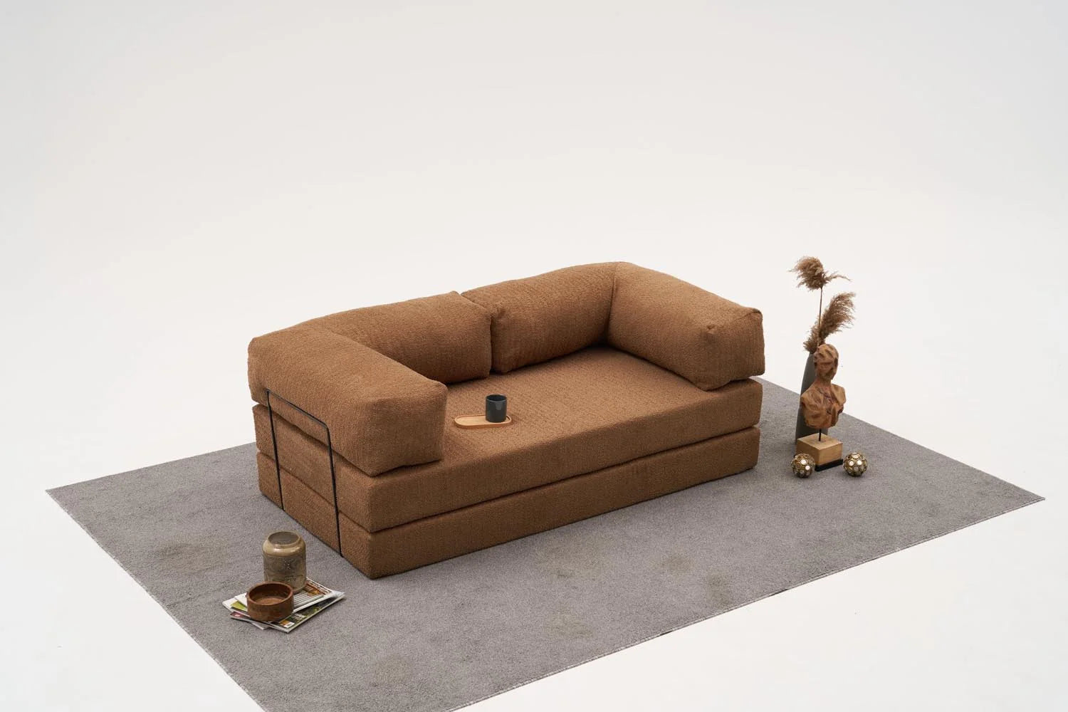 Comfort 3er Sofa - Braun