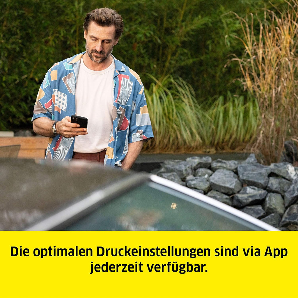 Krcher Hochdruckreiniger K Mini, leicht und kompakt, Druck: max. 110 bar, Durchfluss: 360 l/h, Flche: 20 m/h, Gewicht: 3,93 kg, Hochdruckpistole, Dreckfrser, Strahlrohr, Wasserfilter,Schwarz, Gelb