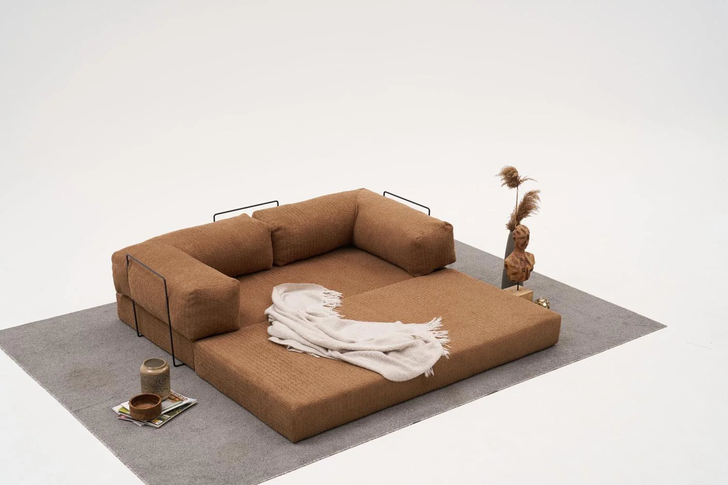 Comfort 3er Sofa - Braun