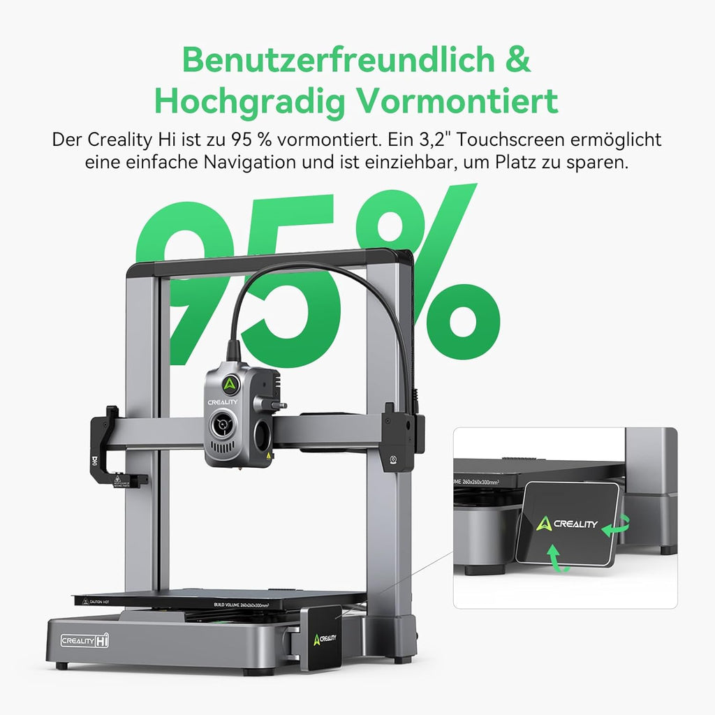 Creality K2 Plus Combo 3D-Drucker, 16-Farben Multimaterial-Druck, 350³mm XXL-Bauraum, Servo-Direktantrieb, Dual-KI-Kameras, Ultra-Leise