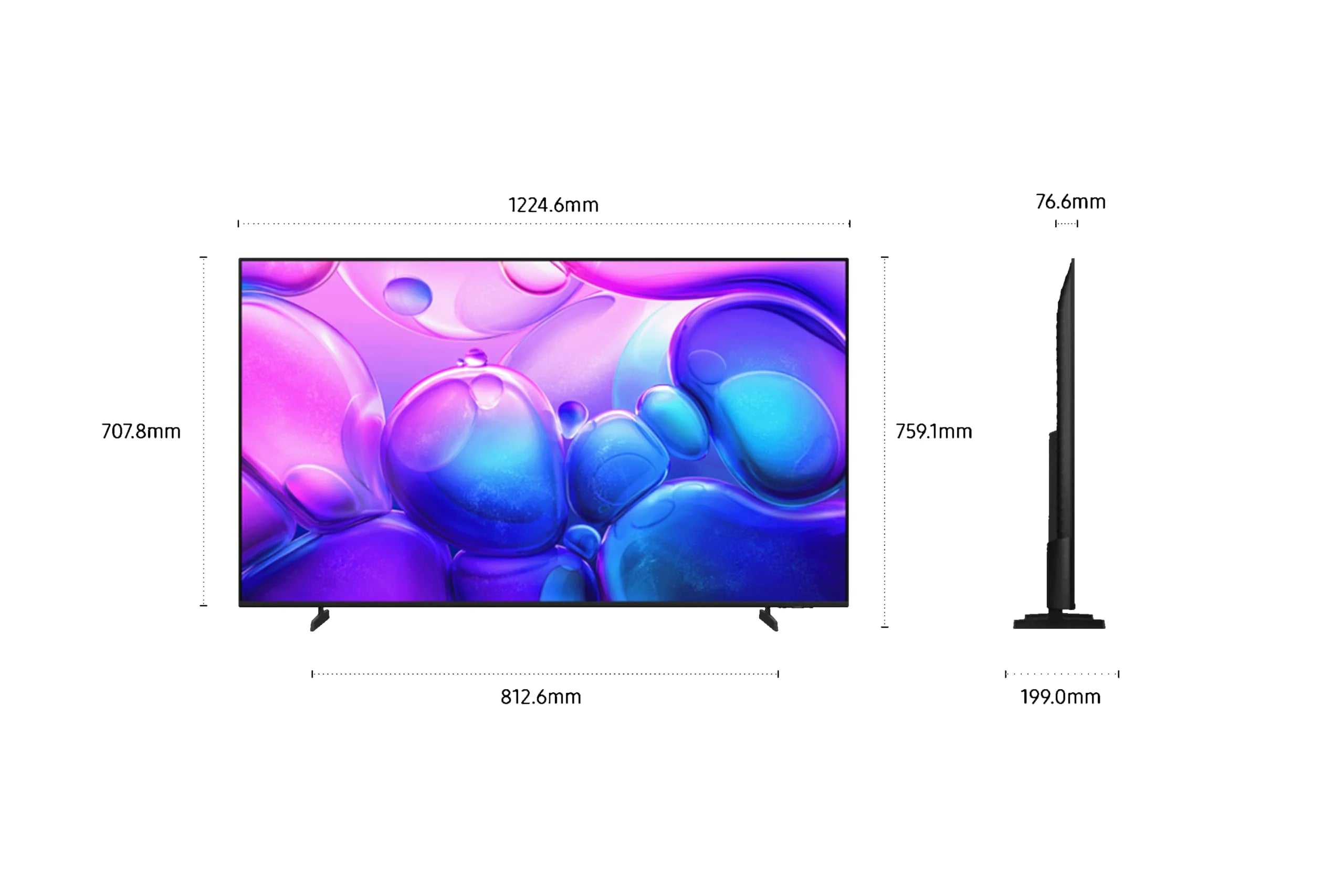 Samsung AI TV 55 Zoll QLED 55Q6F 4K Smart TV, Quantum Dots, Q4 Lite Processor, WiFi, Airplay, HDR, Q-Symphony, OTS Lite, Knox Security, Gaming Hub, Bixby, integrierte App Betreiber