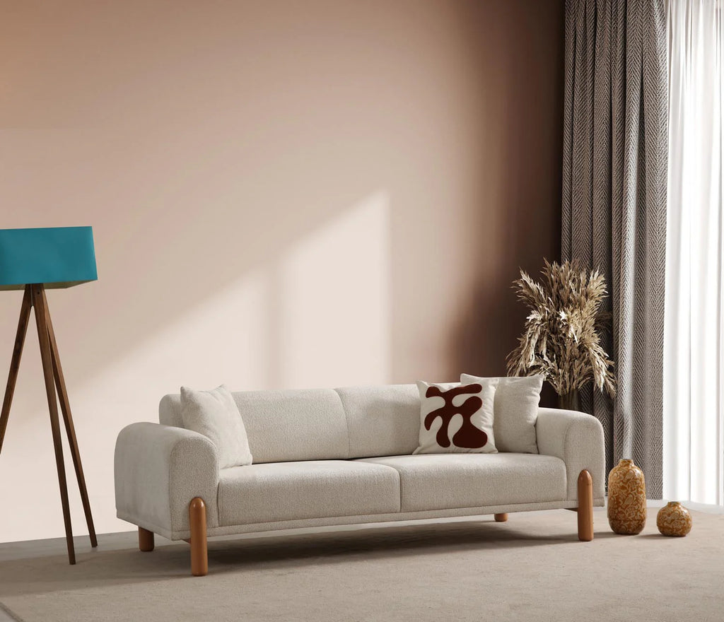 Lyke 3 Sitzer Bettsofa - Sahne