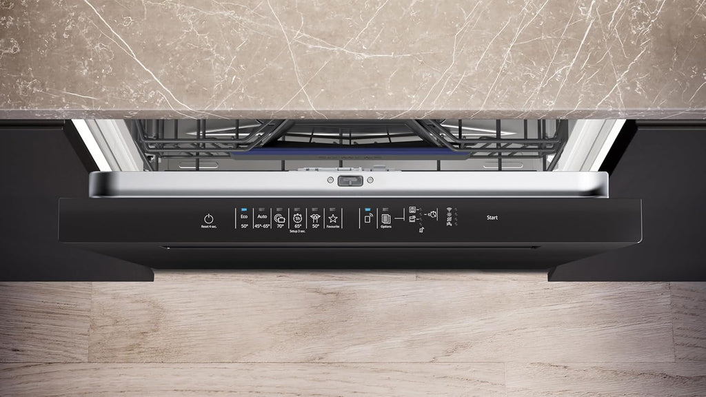 Siemens SN63EX14VE, iQ300 Smarter Geschirrspüler, Vollintegrierte Spülmaschine mit Besteckschublade, 60 cm, Auto Türöffnung dank autoOpen dry, Besonders leise durch iQdrive-Motor, infoLight aquaStop