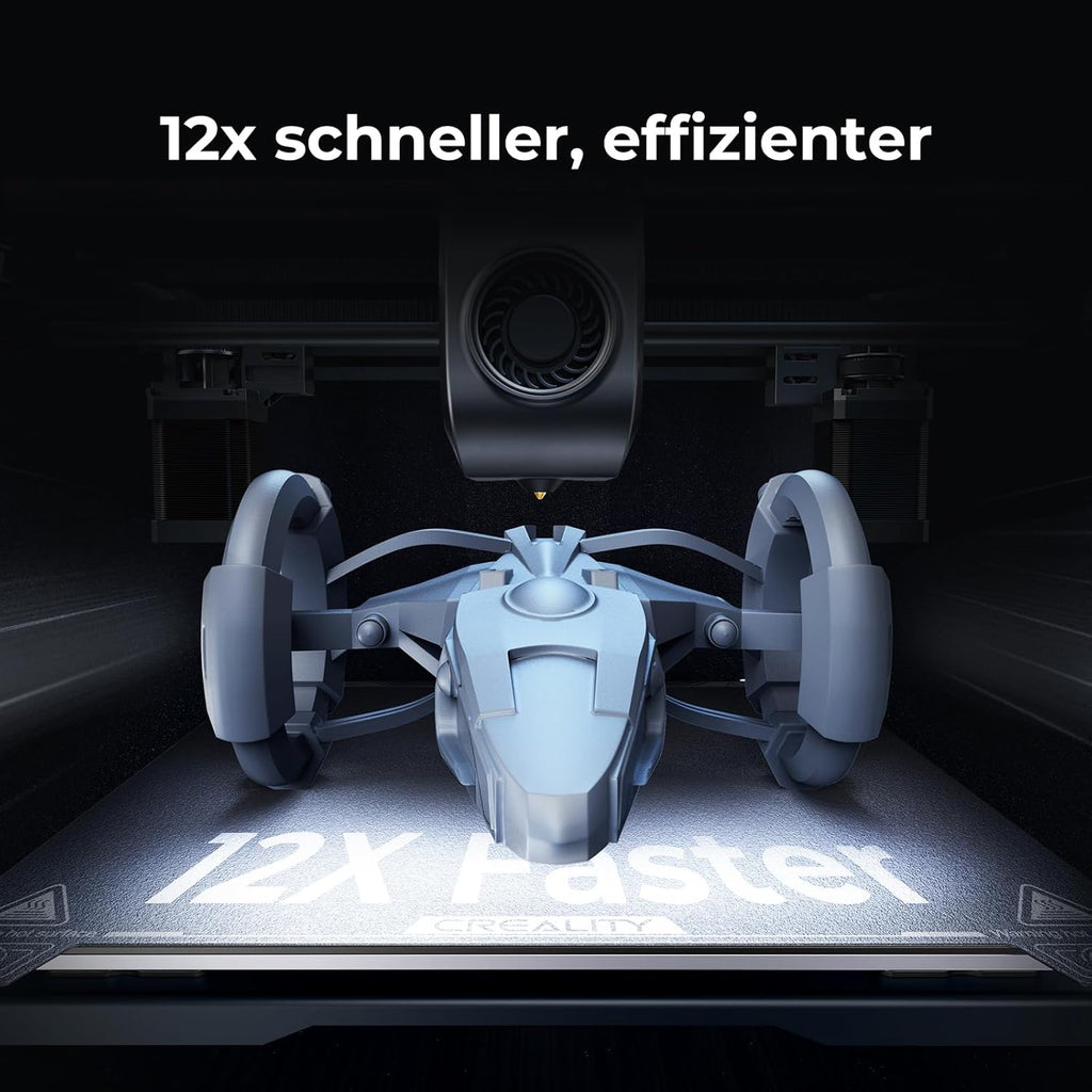 Creality K2 Plus Combo 3D-Drucker, 16-Farben Multimaterial-Druck, 350³mm XXL-Bauraum, Servo-Direktantrieb, Dual-KI-Kameras, Ultra-Leise