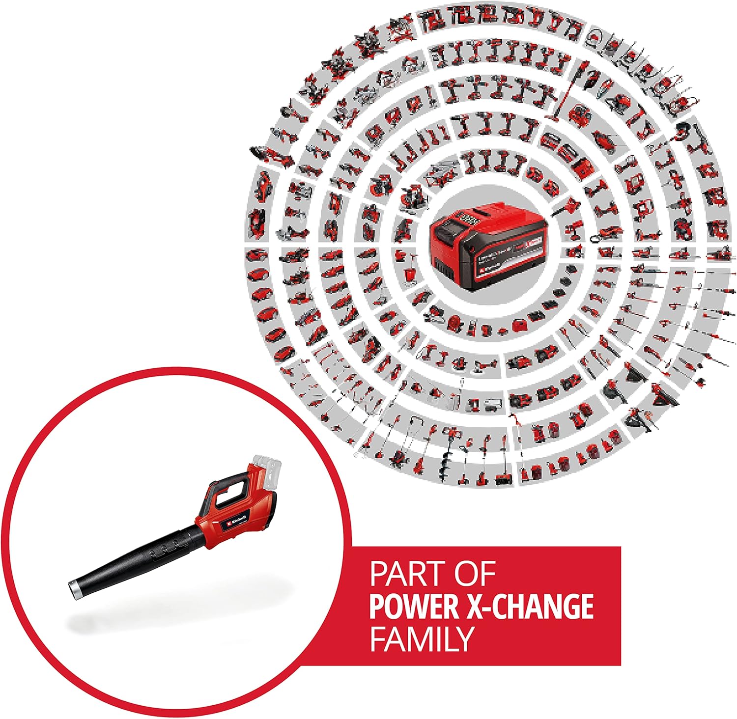 Einhell Professional Akku-Laubblser GP-LB 36/210 Li E-Solo Power X-Change (Lithium-Ionen, 816m/h Blasleistung, Turboschalter, 3-stufiges + abnehmbares Rohr, ohne Akku und Ladegert)