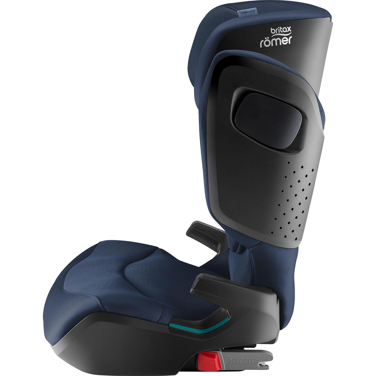 BRITAX RÖMER Kindersitz KIDFIX PRO M, für Kinder von 100-150 cm (i-Size) mit und ohne ISOFIX, 3,5-12 Jahre, Midnight Grey | Classic