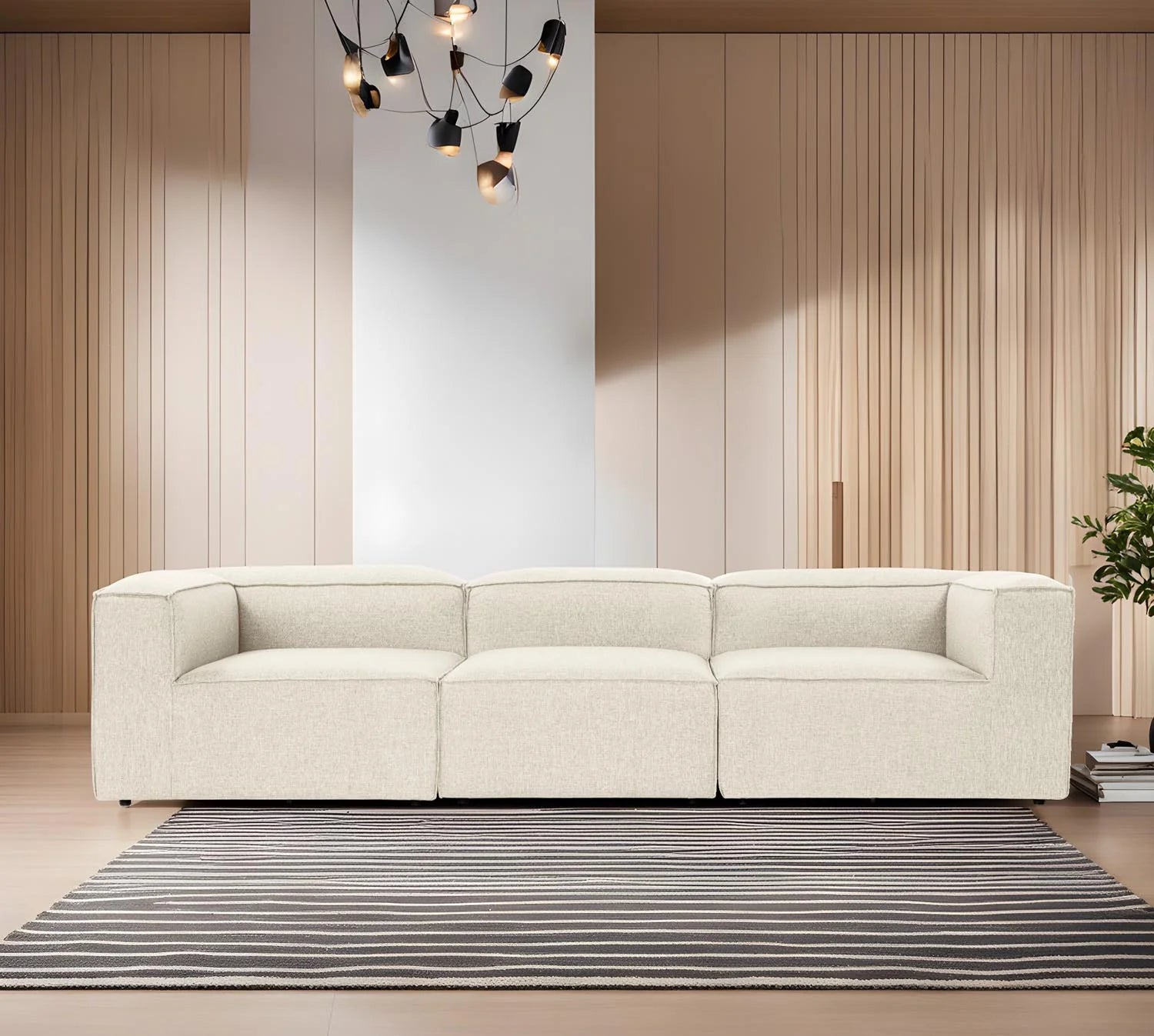 Fora 3 3er Sofa - Ecru