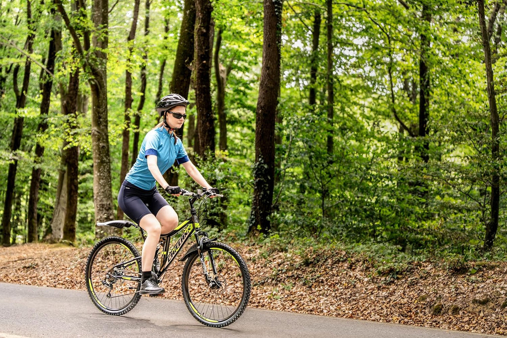 Chillaxx Bike Falcon Premium Mountainbike in 24,26,27.5 und 29 Zoll - Fahrrad für Jungen, Mädchen, Damen und Herren - Scheibenbremse- 21 Gang-Schaltung - Vollfederung